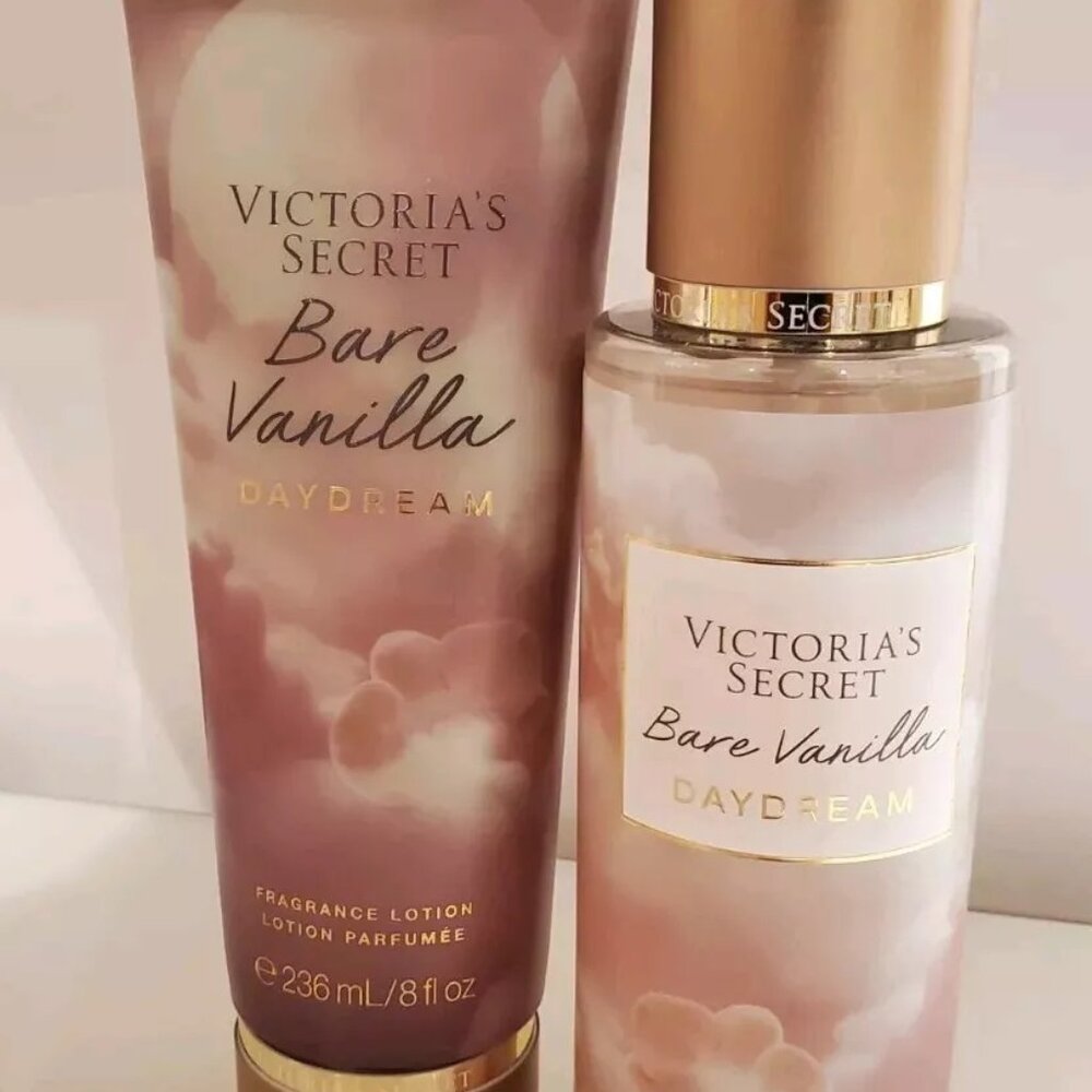 2 PCS SET VICTORIA’S SECRET BARE VANILLA DAYDREAM FRAGRANCE MIST & BODY …
